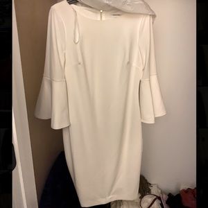 Calvin Klein bell sleeve Midi dress